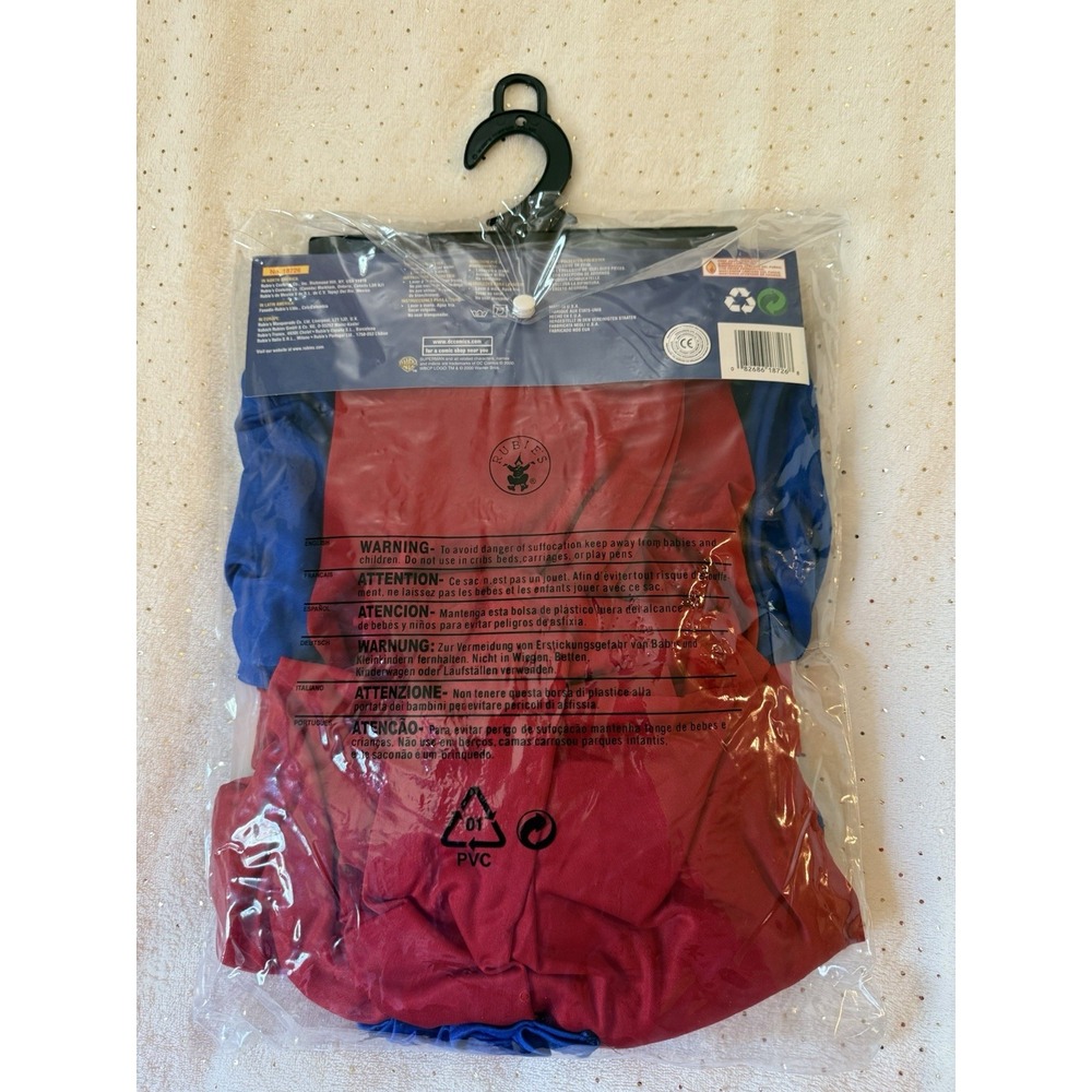 NWT SUPERGIRL COSTUME Med Size 8-10 Girls Rubies New In Bag Halloween Superhero - Picture 6 of 6